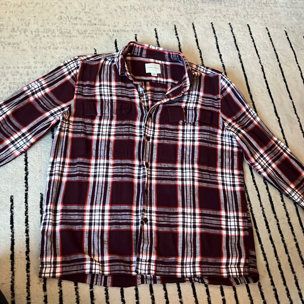 Button down flannel shirt